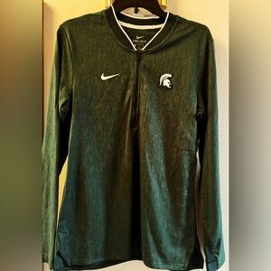 NWOT Michigan State Nike Performance Half Zip